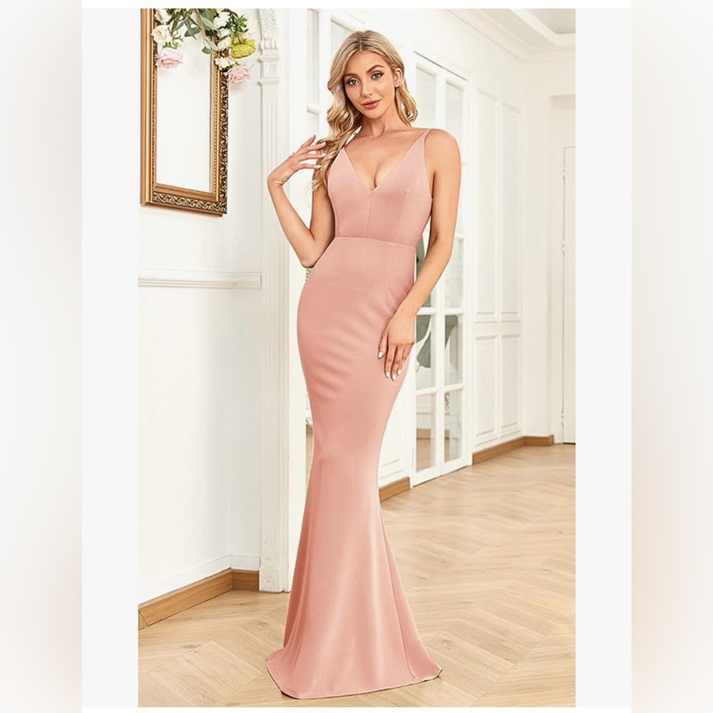 Purple formal dress | elegant wedding guest | mermaid, maxi, floor length